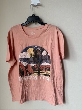 Pink Joshua Tree Graphic Tee - Women's